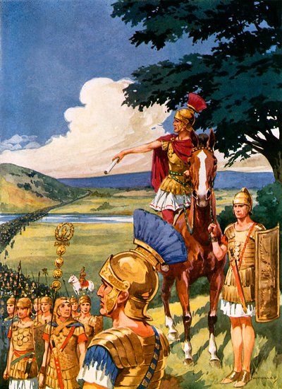 Julius Caesar Crosses the Rubicon by English School