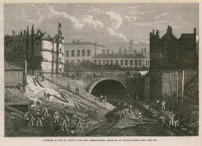 Junction of the St Johns Wood and Metropolitan Railways by English School