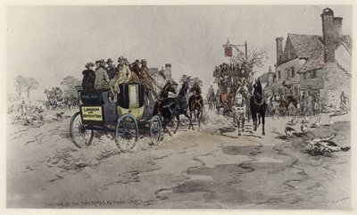 Junction of the Two Roads at Hand Cross by English School