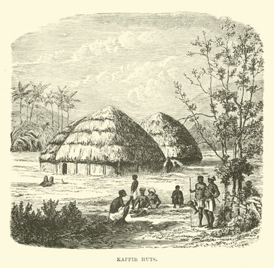 Kaffir Huts by English School