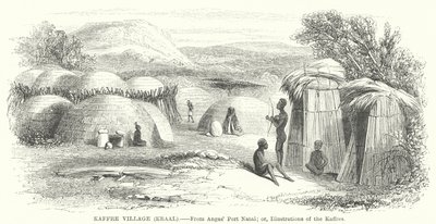 Kaffre Village, Kraal by English School