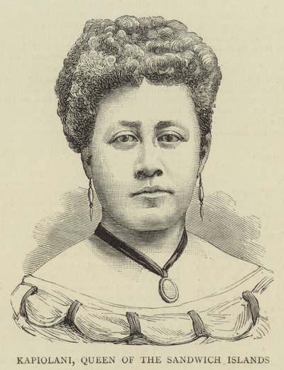 Kapiolani, Queen of the Sandwich Islands by English School