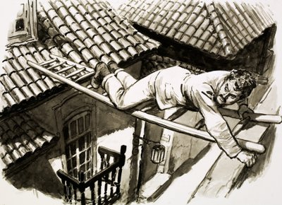 Karl Decker climbs across to the prison of Evangelina Cisneros in Cuba by English School