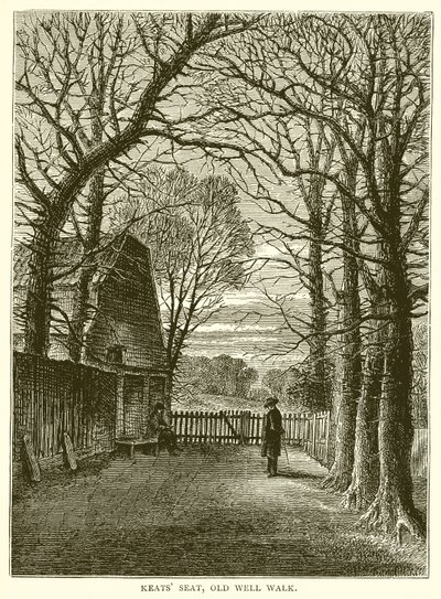 Keats Seat, Old Well walk by English School