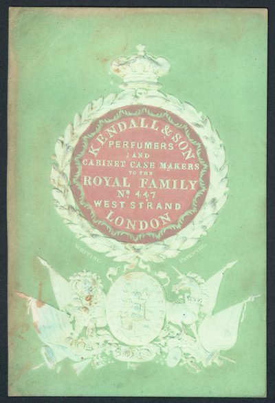 Kendall & Son, perfumers and cabinet case makers by English School