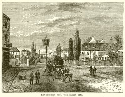 Kennington, from the Green, 1780 by English School