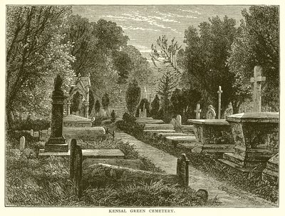Kensal Green Cemetery by English School