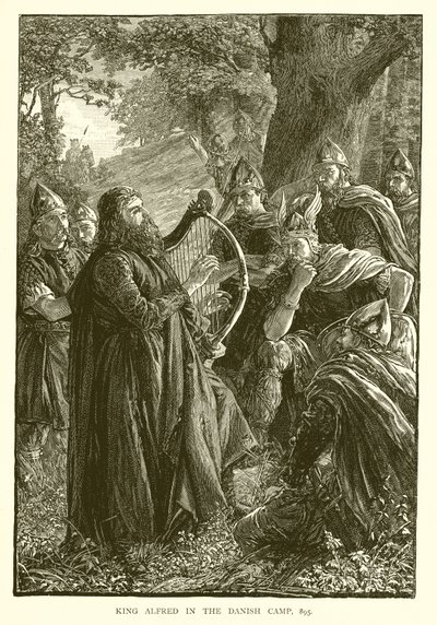 King Alfred in the Danish Camp, 895 by English School