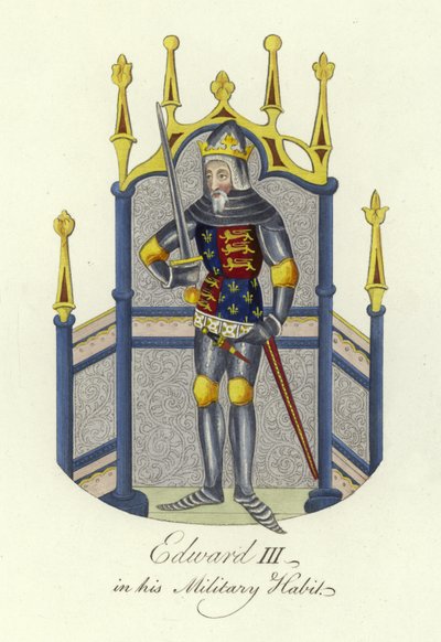 King Edward III of England in his military habit by English School