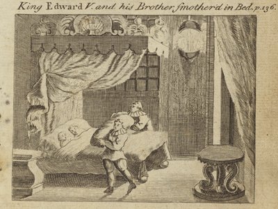 King Edward V and His Brother Smothered in Bed by English School