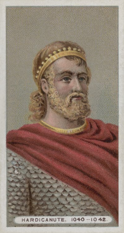 King Hardicanute by English School