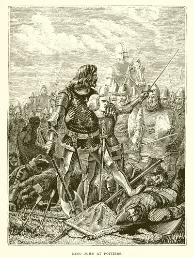 King John at Poitiers by English School