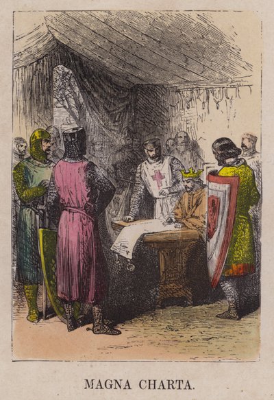 King John Signing Magna Carta by English School