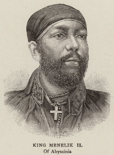 King Menelik II by English School