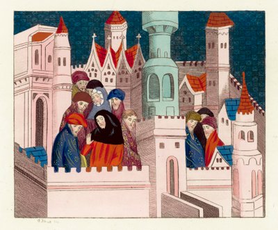 King Richard II with his friends at Conway by English School