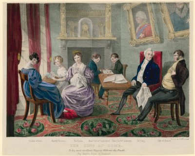 King William IV at Home with His Family by English School