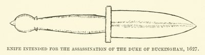 Knife Intended for the Assassination of the Duke of Buckingham by English School