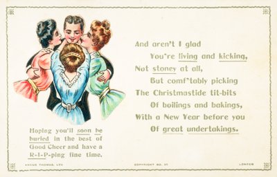 Ladies Lavishing Affection on Gentleman by English School