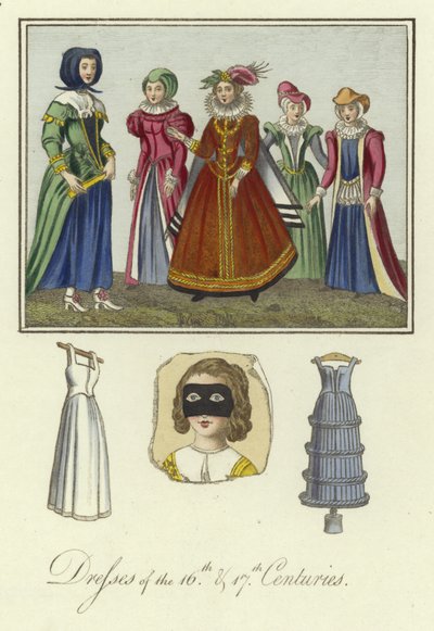 Ladies of the 16th and 17th Centuries by English School