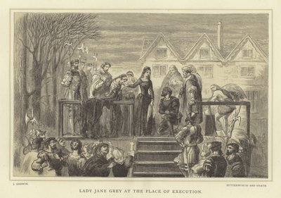 Lady Jane Grey at the Place of Execution by English School