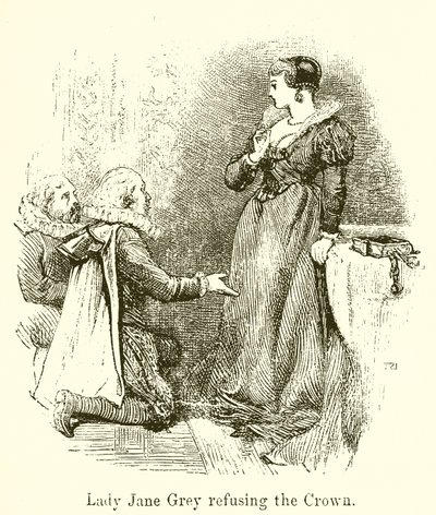 Lady Jane Grey Refusing the Crown by English School