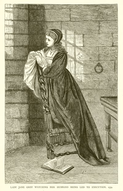 Lady Jane Grey watching her Husband being Led to Execution, 1554 by English School