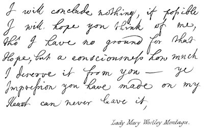 Lady Mary Wortley Montagu by English School