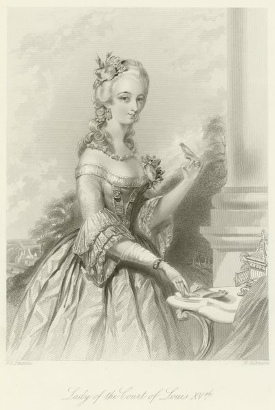 Lady of the Court of Louis XV by English School
