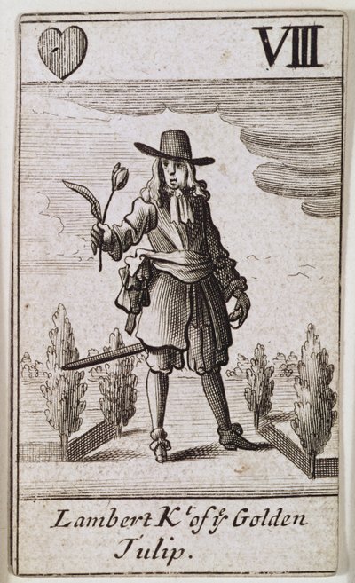 Lambert Simnel, Knight of the Golden Tulip, from a set of playing cards by English School