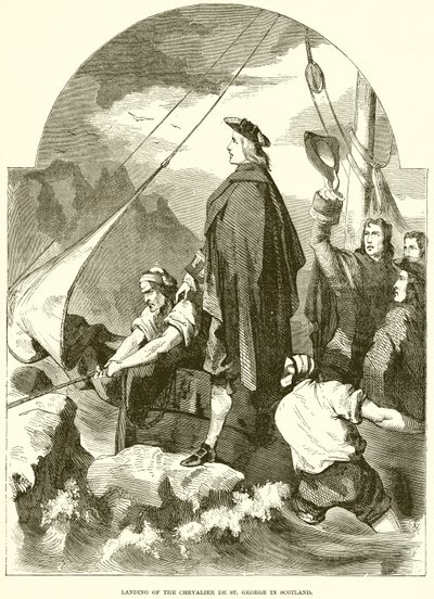Landing of the Chevalier de St. George in Scotland by English School