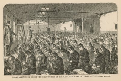 Large Oakum Room at the Middlesex House of Correction by English School