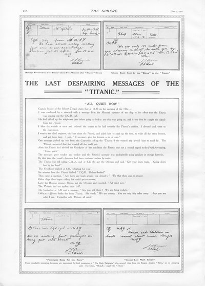 Last Messages of Titanic by English School