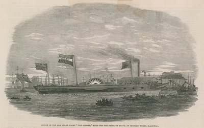 Launch of the Iron Steam Yacht Faid Gihaad by English School