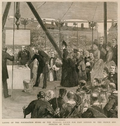 Laying the foundation stone of the People