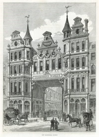 Leadenhall Market by English School