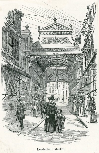 Leadenhall Market by English School