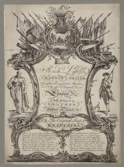 Leather Seller, Trade Card by English School