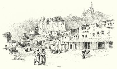 Leh (engraving) by English School