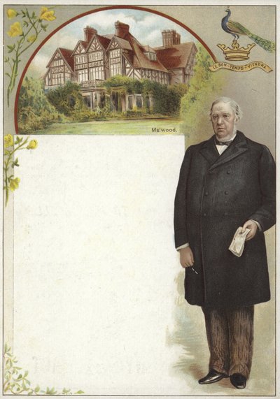 Liebig card featuring Sir William Harcourt by English School