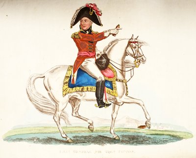 Lieutenant General Sir Thomas Picton, Illustration from An Historical Account of the Battle of Waterloo by William Mudford, 1816 by English School