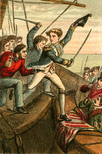 Lieutenant Lydiard at the head of the boarders by English School