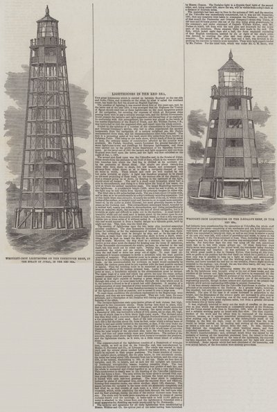 Lighthouses in the Red Sea by English School