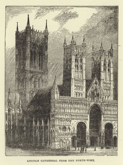 Lincoln Cathedral from the North-West by English School