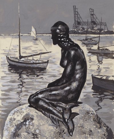 Little Mermaid Statue in Copenhagen by English School