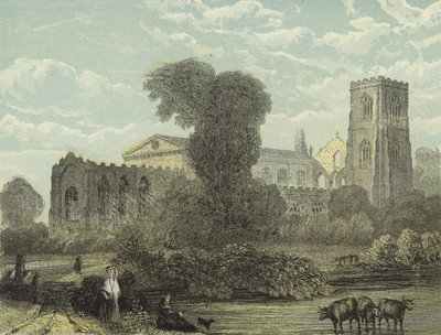 Llandaff Cathedral, North East View by English School