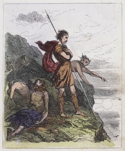 Llewellyn on the Mountains by English School