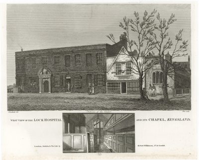 Lock Hospital and its Chapel, Kingsland by English School