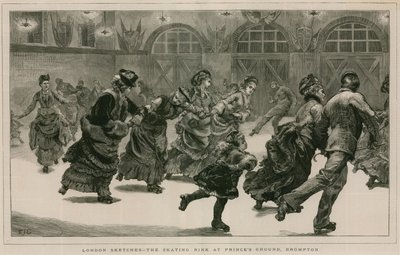 London Sketches: The Skating Rink at Prince