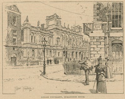 London University, Burlington House by English School