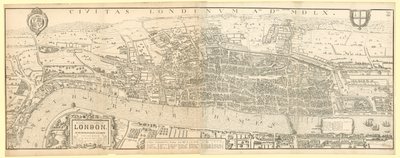 London in the Reign of Queen Elizabeth I, a Facsimile (Reduced) of the Map by Aggas 1560 by English School